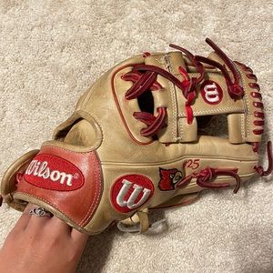Custom Wilson a2000 Dustin Pedroia model University of Louisville Glove